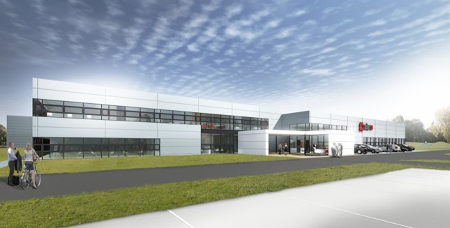 Novostavba výrobního areálu Solarco 
